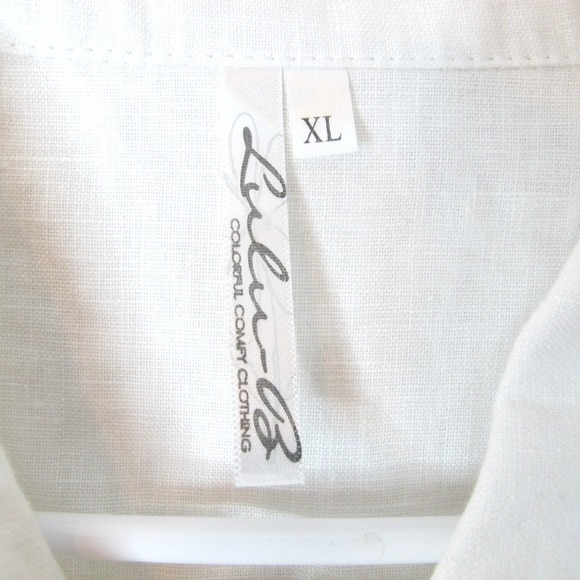 Lulu-B Long Sleeve Linen Travel Jacket White Women's Size XL (LIN7403) NEW! - Picture 4 of 9